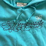 Aeropostale Y2K Embroidered Logo Butterfly Hoodie Large Photo 1