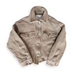 Aritzia Wilfred Free The Ganna Cropped Shirt Jacket Wool Photo 1