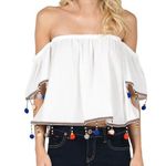 Hot & Delicious  off shoulder pom pom blouse Photo 0