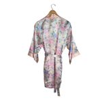 Victoria's Secret Vintage Victoria’s Secret Gold Label Floral Kimono Robe Women’s Sz M Pink Satin Photo 3