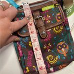 Lily bloom Lilly Bloom Whimsical Woods Flapper Crossbody Purse Brown New Owl Deer Forrest Photo 5