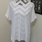 Purejill‎ J. Jill White Knit Blouse Size XS Photo 0