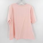 D&Co. Pink Lemon Graphic Cotton Blend Crew Neck Short Sleeve T Photo 1
