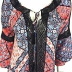 Jessica Simpson  Blouse Small Tassel Bell Sleeve Boho Festival Chic‎ Photo 4