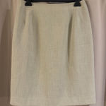 Laura Scott  Elegant Cream Pencil Skirt Photo 0
