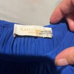 Ramy Brook  Royal Blue Sleeveless Audrey Midi Dress Small Smocked Waisted Photo 6