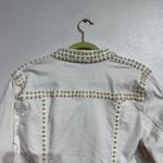 V Cristina White Faux Pearl Lined Vintage Jean Jacket Sz M NWT Size M Photo 7