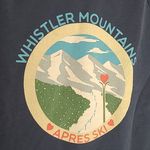 J.Crew  WHISTLER MOUNTAINS APRES SKI GRAPHIC FRONT SUNWASHED BLUE SWEATSHIRT M Photo 4
