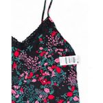 State of Day Floral Pajama Set L Black Lace Cami Top Pants NWT Size L Photo 4