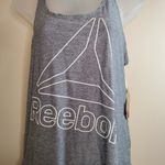 Reebok Racerback Heather Grey Slim Training Top Medium Photo 4