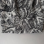 Loft sz 4 black white abstract mini skirt Photo 7