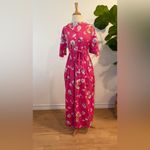 Day In Day Out || Vintage Floral Jumpsuit Pink Size L Photo 2