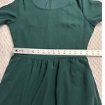 Jessakae Fit & Flare Dress Women's Small Green Short Sleeve Knee Length Photo 9