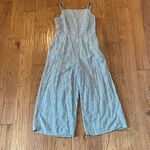 Old Navy  striped linen blend jumpsuit small Photo 1