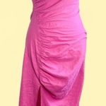 ZARA Women's Size S Hot Pink Bodycon One Shoulder Side Slit Cocktail Dress Photo 0