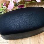 Salvatore Ferragamo Black Textured Oversized Sunglass Hard Case with Wipe Cloth Photo 1