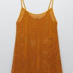 ZARA Mustard Midi Perforation Dress /Holiday Beach Bikini /Hollow Out Cover Up M Photo 9