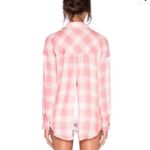 The Laundry Room  Rayon Thoreau Split Back Plaid Button Up Blouse Shirt Medium Photo 1