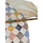 Hanes Vintage  Women's Cream quilted patchwork Crew Neck Sweater Size XL Photo 3