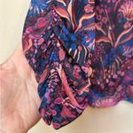 Karen Kane Y2K Floral Mesh Top Long Sleeve Ruched – XLP Made in USA Photo 6