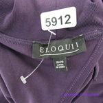 Eloquii  Asymmetric Fitted Midi Sweater Dress in purple, size 18/20‎ Photo 14