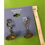 Simply Vera Wang Drop Earrings Stone Crystal Glam Rock Edgy Classy Photo 2