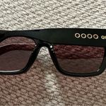 Quay Australia  No Apologies Angled Square Sunglasses NEW Black / Brown NIB Photo 6