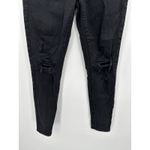 American Eagle AEO Black Denim Distressed Jeggings Women's Size 8 Regular 8R Photo 1