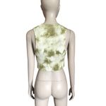 Aerie  Green Tie Dyed Ribbed Crop Top Photo 3