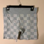 Checkered Blue and White Biker Shorts Size XL Photo 0