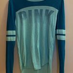 PINK - Victoria's Secret PINK victoria secret Blue Green Shirt Photo 0