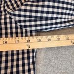 J. Crew Preppy Moto Jacket Womens 10 Blue White Gingham Plaid Cotton Linen NWOT Photo 13