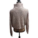 Le lis Sweater Womens Size S Cream Multi-Color Cropped Knit Half-Zip Photo 3