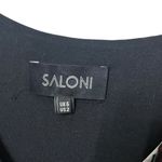 Saloni Printed Jersey Mini Dress Women’s Size 2 Black Multicolor V Neck Photo 6