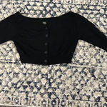PacSun  top crop button up sweater Photo 0