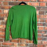 Milano women’s embroidered button front cardigan sweater kelly green L Size L Photo 2