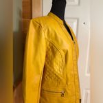 Women's Marc New York mustard color Jacket size Large NWOT Gold Photo 2