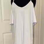 Elegant White Cold Shoulder Top size large Photo 0