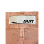 Vervet  Melissa Mid Rise Straight Leg Jeans Raw Hem Crop Pink Women Size 27 NWT Photo 10