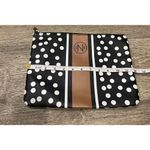 Mud Pie  Black, White, and Brown Makeup Bag Photo 1