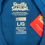 Frosty the Snowman blue raglan sleeve oversized comfy cozy sleep shirt NWT L White Size L Photo 3