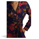 Farm Rio  x Anthropologie Long Sleeve Floral Jumpsuit Medium NWT Pockets Belted Photo 8