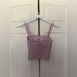 Abercrombie & Fitch Lavender Lilac Tank Top Boning Button Down Crop Tank Size M Photo 4