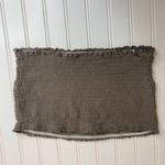 Tobi Smocked Gray Tan Tube Top Sz Medium Photo 3