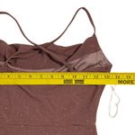 Glare  Rose‎ Pink Sparkle Party Dress Cowl Neck Criss Cross Back Photo 8