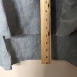 Linen gray ladies midi pullover shirt dress made in Italy lightweight cute Size M Photo 7