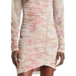 Free People  Womens Chloe One Shoulder Ruched Bodycon‎ Dress Multicolor Small NWT Photo 0