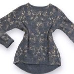 Revolve Stitches & Stripes X  Gray Wool Blend Rose Gold Patterned Sweater • Small Photo 0