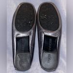 Michael Kors Women’s Silver Metallic Hamilton Leather Loafers With Logo Padlock Photo 4