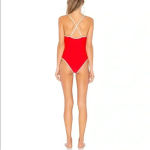 Lovers + Friends  Red Chica One Piece Swimsuit Sz S Photo 2